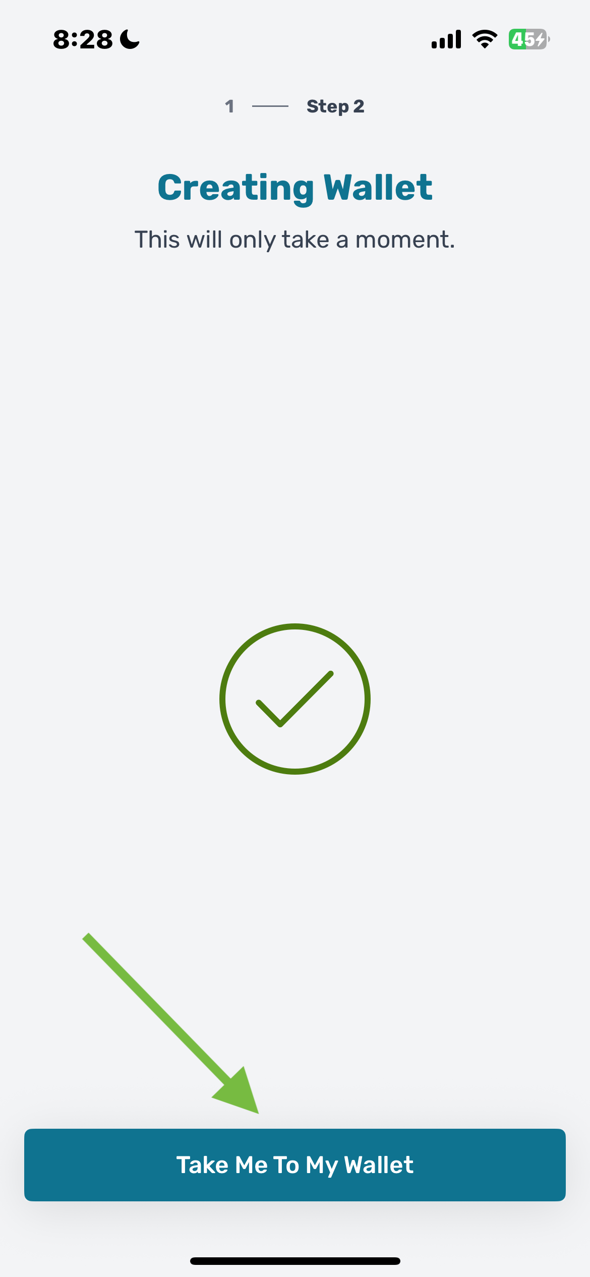 Learner Credential Wallet welcome screen